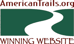 American Trails Winning Website Award logo